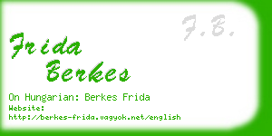 frida berkes business card